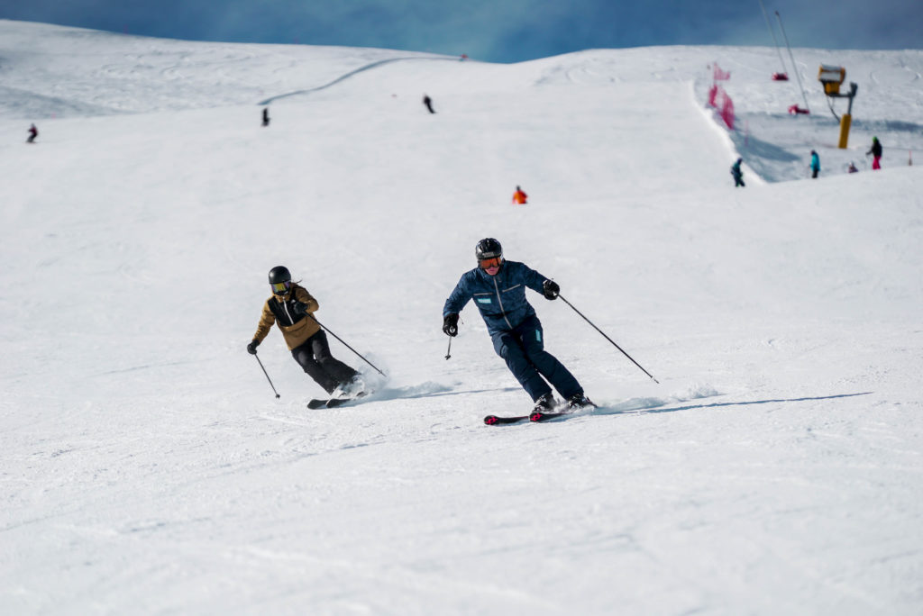 Emil Palm i vores blå SkiSchoolOnline uniform