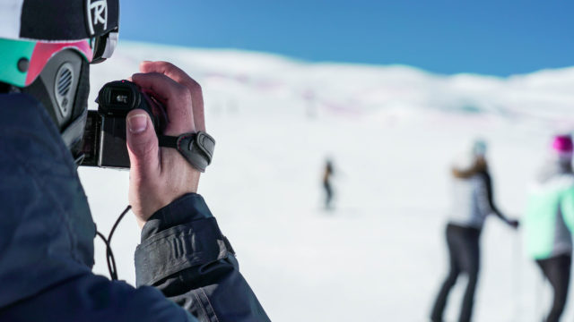Træner filmer til analyse af skiløb
